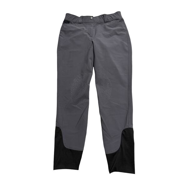 Dover Saddlery Dalton Tech Nova Breeches Riding Pants Womens 32 Equestrian Gray - Picture 1 of 12